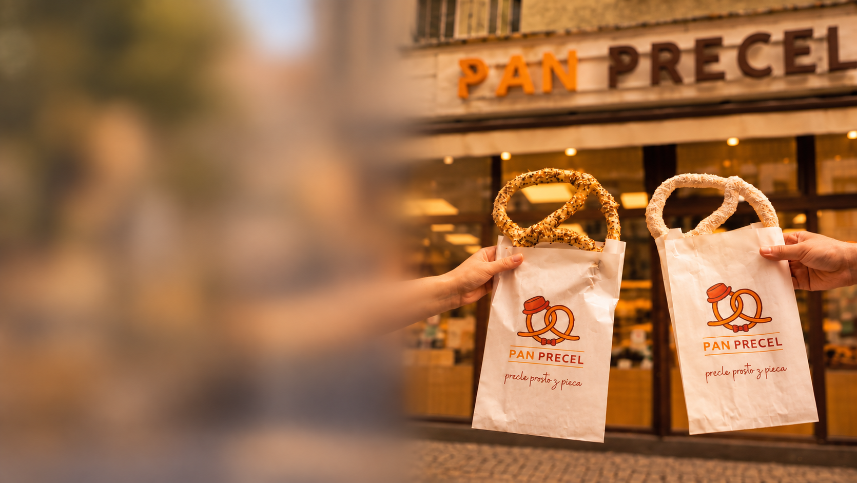 Świeży precel Pan Precel